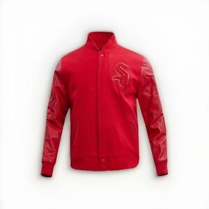 Pro Standard MLB Chicago White Sox Classic Triple Red Wool Men's Varsity Jacket
